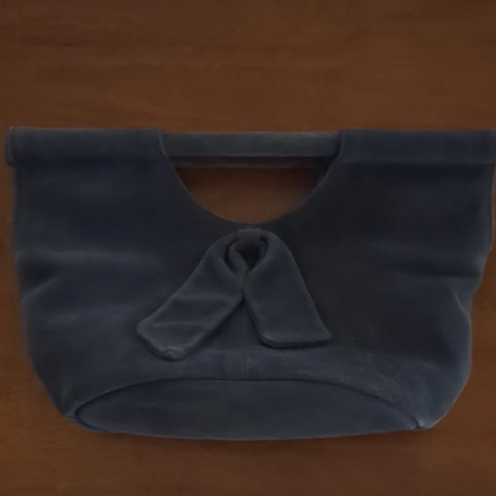 Anthropologie Blue Suede Handbag - Picture 8 of 8